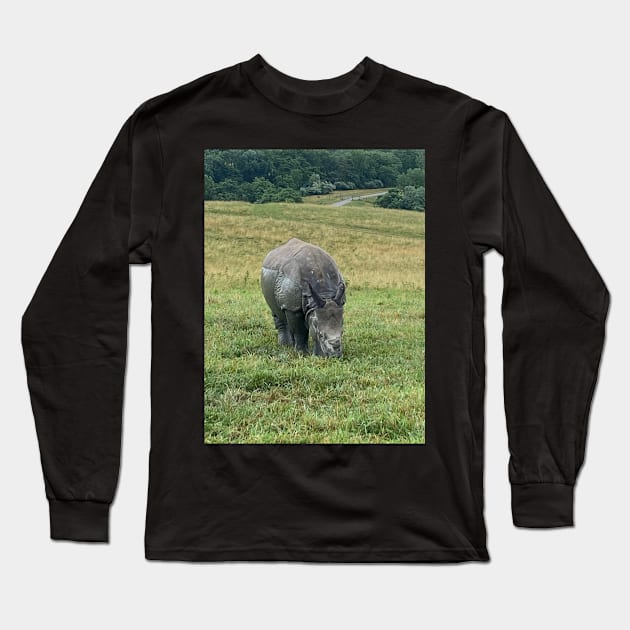 Rhino Long Sleeve T-Shirt by DentistArt2022